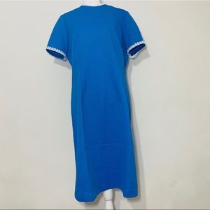 Vintage Handmade 60’s Cottagecore Lace Trim Dress Size Medium